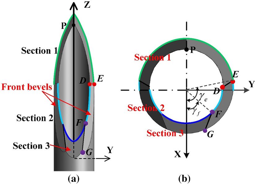 Lancetpuntnaaldstructuur schematisch